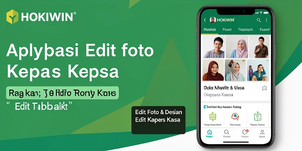 Tampilan antarmuka HOKIWIN yang intuitif untuk Edit Foto Kertas Kaca.
